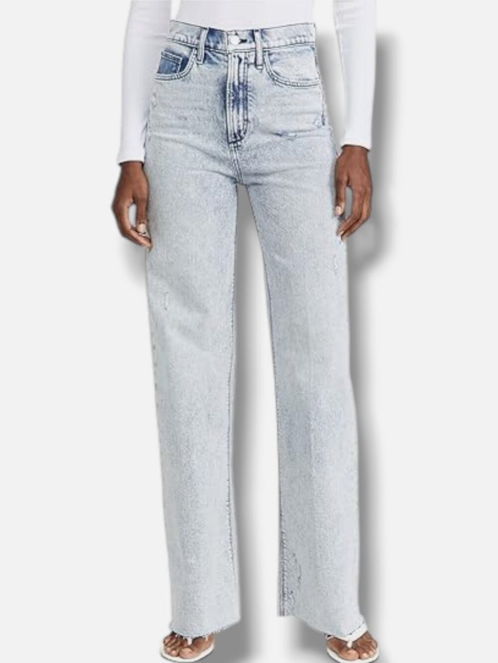 Joe's Jeans Women's Blue Serene Mia High-Rise Wide Leg Jeans Size 26